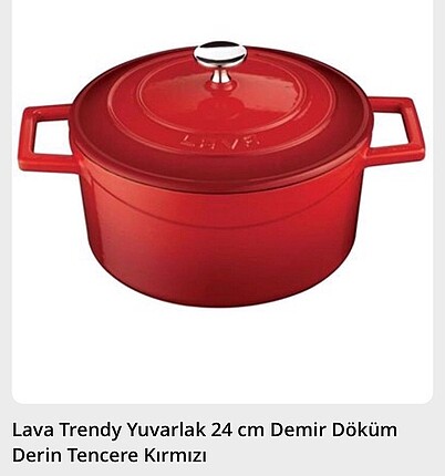 Demir dokum lava tencere