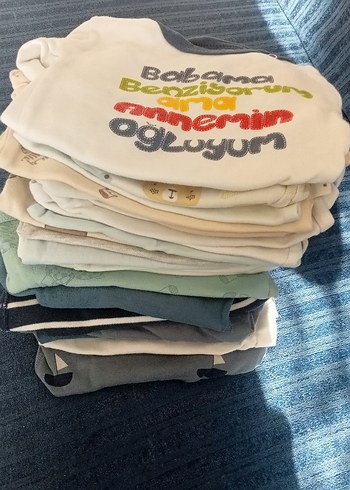 Bebek Erkek Kısa Kollu Örme Tişörtler - Görsel 2