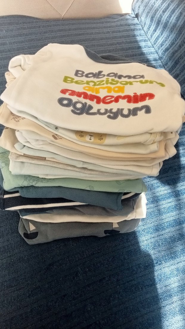 Bebek Erkek Kısa Kollu Örme Tişörtler - Görsel 2