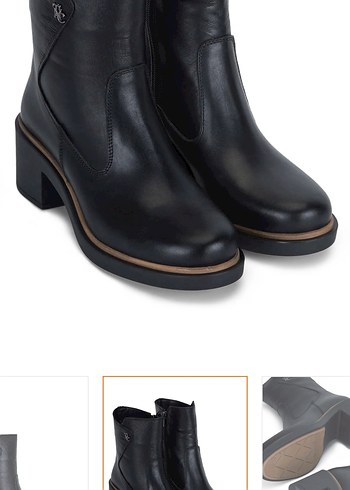 Kahverengi Deri Kadın Topuklu Bot ürün markası TAMER TANCA dır - Görsel 4