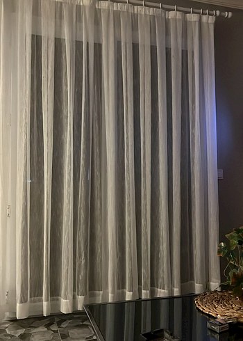 Bohem Tarzı Beyaz Şeffaf Perde - Görsel 2