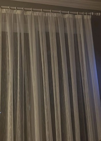 rustik tül perde - Görsel 2