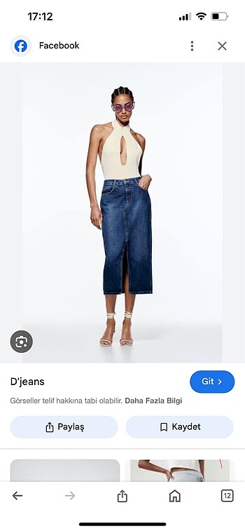Zara jean etek