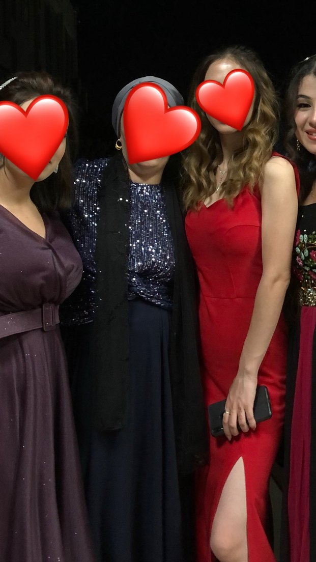 Lacivert elbise - Görsel 2