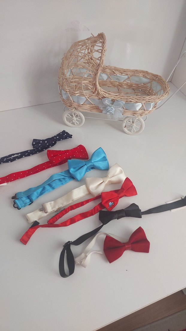 Çocuk Çok Renkli Fiyonk Kravat Seti - Görsel 2