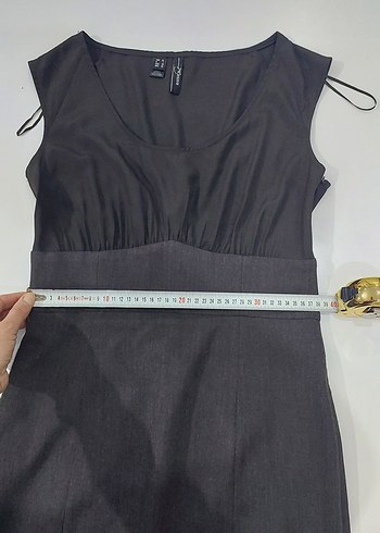 Kolsuz Midi Ofis Elbisesi - Görsel 3