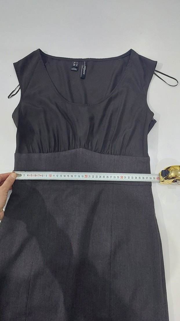 Kolsuz Midi Ofis Elbisesi - Görsel 3