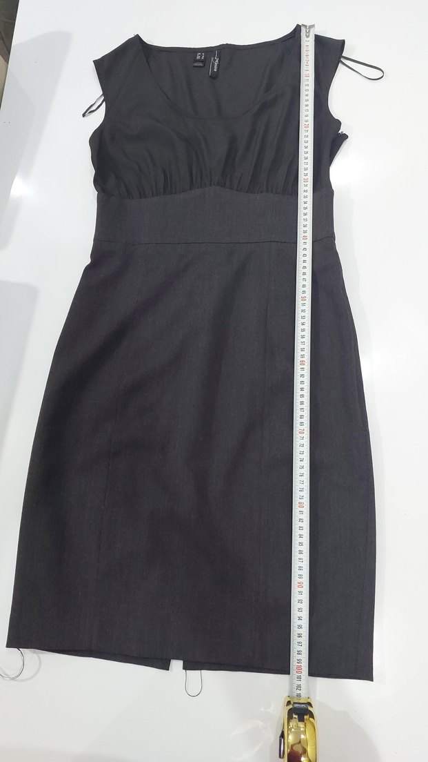 Kolsuz Midi Ofis Elbisesi - Görsel 2