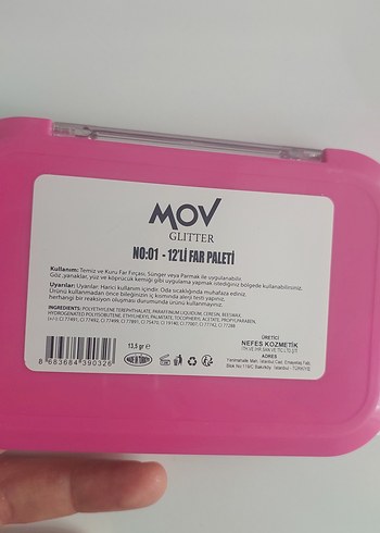 Renkli Parlak Göz Farı Paleti - Görsel 4