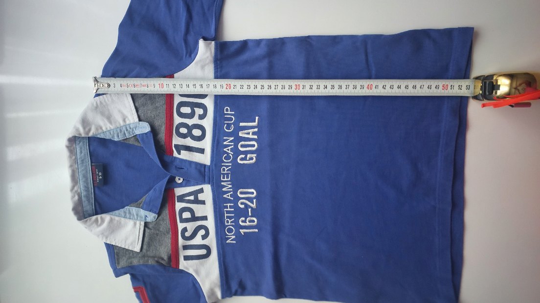 Erkek Çocuk Mavi Baskılı Polo Yaka Tişört - Görsel 2