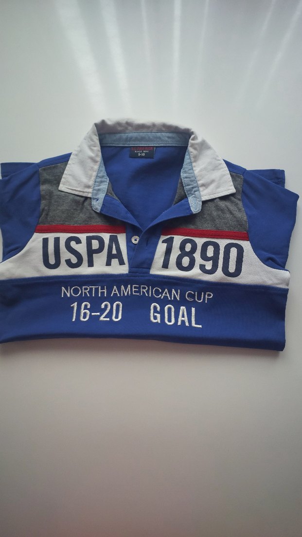 Erkek Çocuk Mavi Baskılı Polo Yaka Tişört - Görsel 4