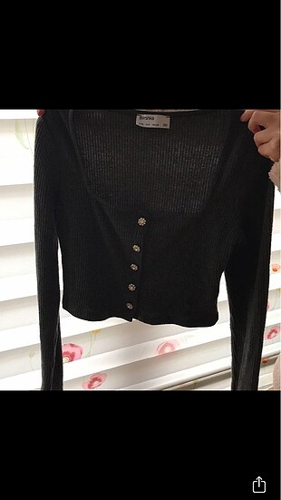 Bershka uzun kollu crop üst