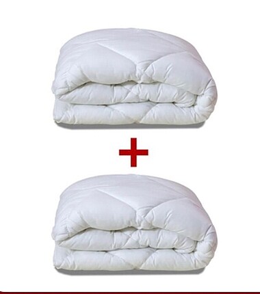 1 alan 1 hediye çift kişilik microfiber silikon yorgan