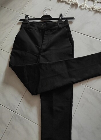 Dar paça kumaş pantolon