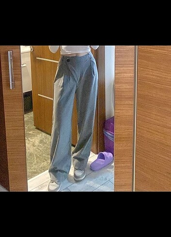 Bol paça kumaş pantolon 