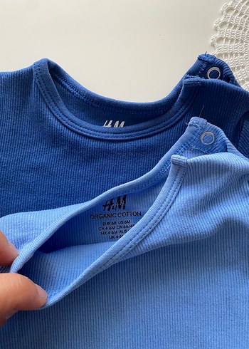 Uzun Kollu Mavi Bebek Body - Görsel 2