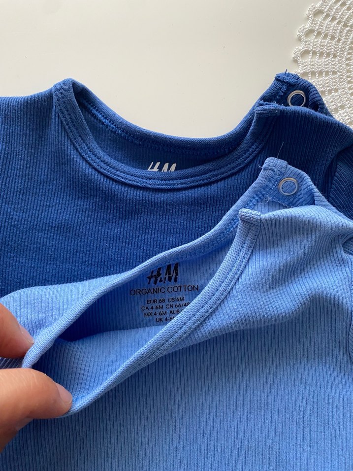 Uzun Kollu Mavi Bebek Body - Görsel 2