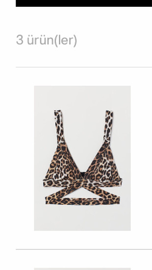 Leopar hm bikini üstü