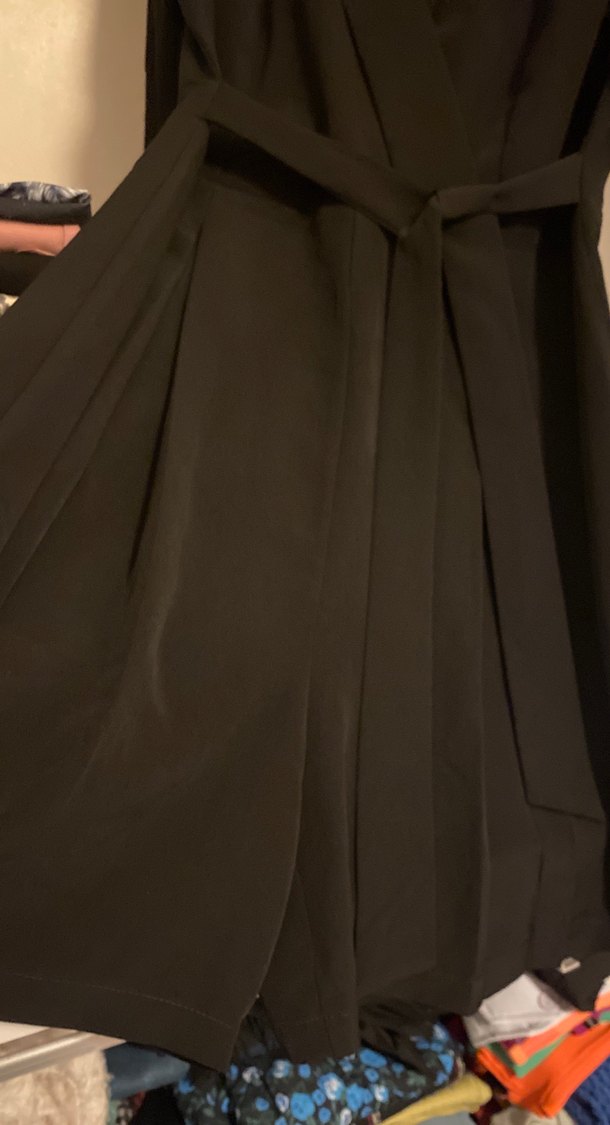 Uzun Siyah Kadın tulum - Görsel 3