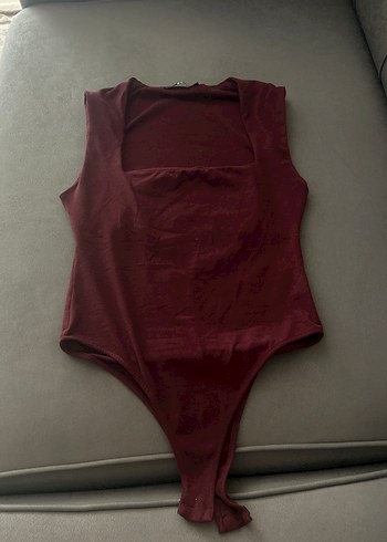 Bordo V Yaka Kolsuz Body