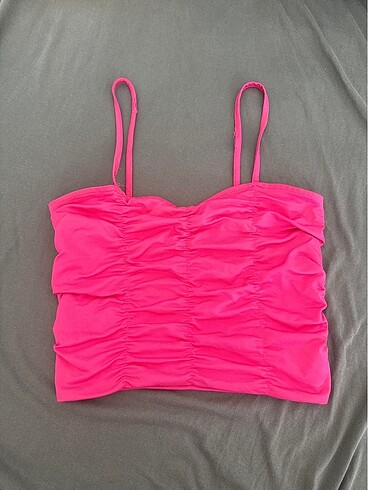 river island pembe askılı crop üst