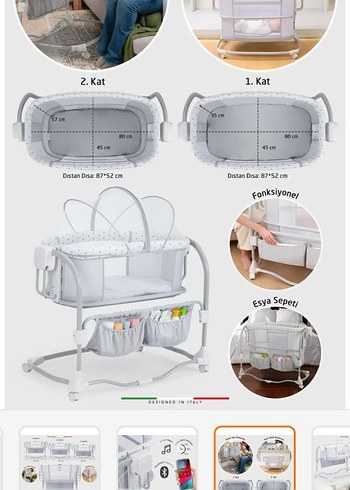 Elele Nova 3in1 Beşik Yatak - Görsel 17