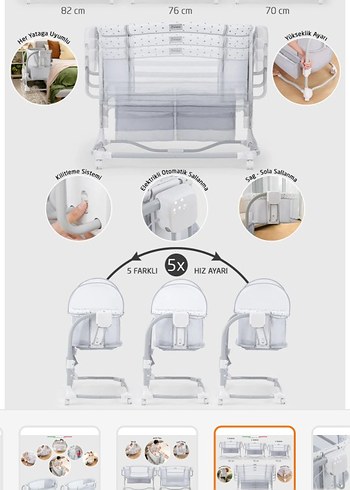 Elele Nova 3in1 Beşik Yatak - Görsel 14