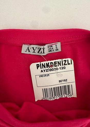 Pileli Pembe Keten Tişört - Görsel 7