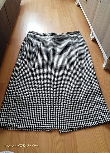 46 Beden çeşitli Renk Vintage Kazayağı Yelek Etek Takım 46 3XL