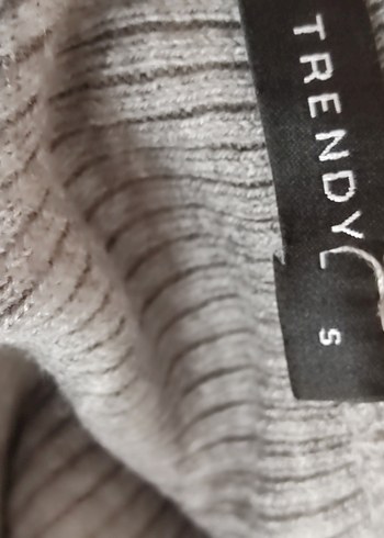 Düğmeli Uzun Gri etek - Görsel 6