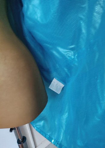 Parlak Mavi Fermuarlı Yağmurluk - Görsel 4