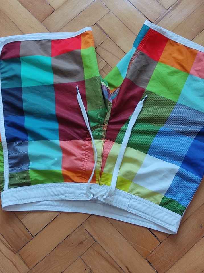 Renkli Erkek Deniz Şortu - Görsel 3