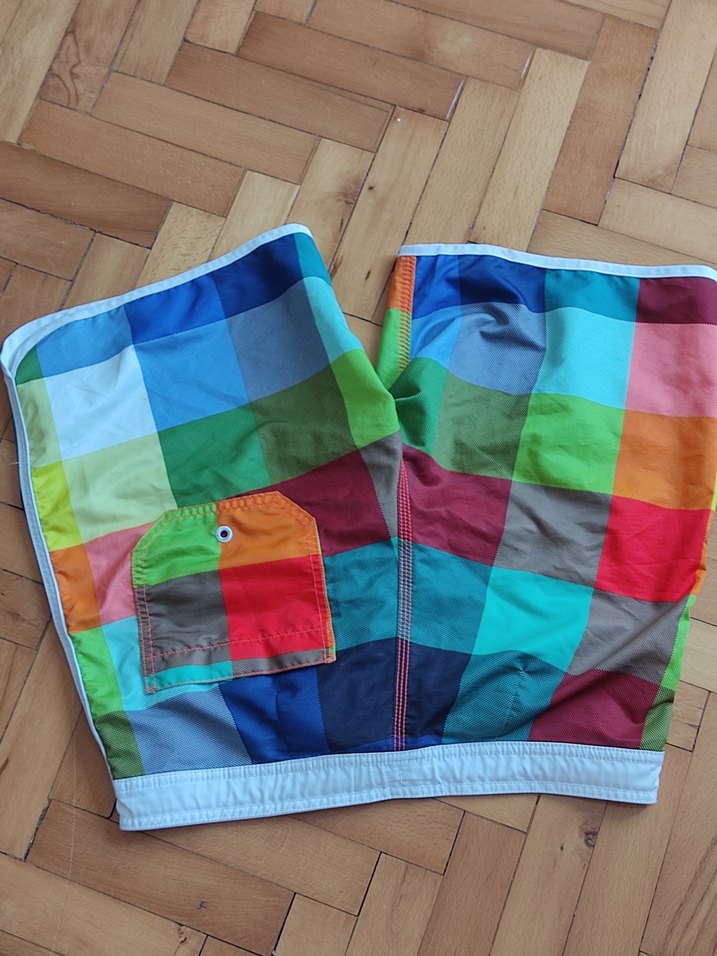 Renkli Erkek Deniz Şortu - Görsel 4