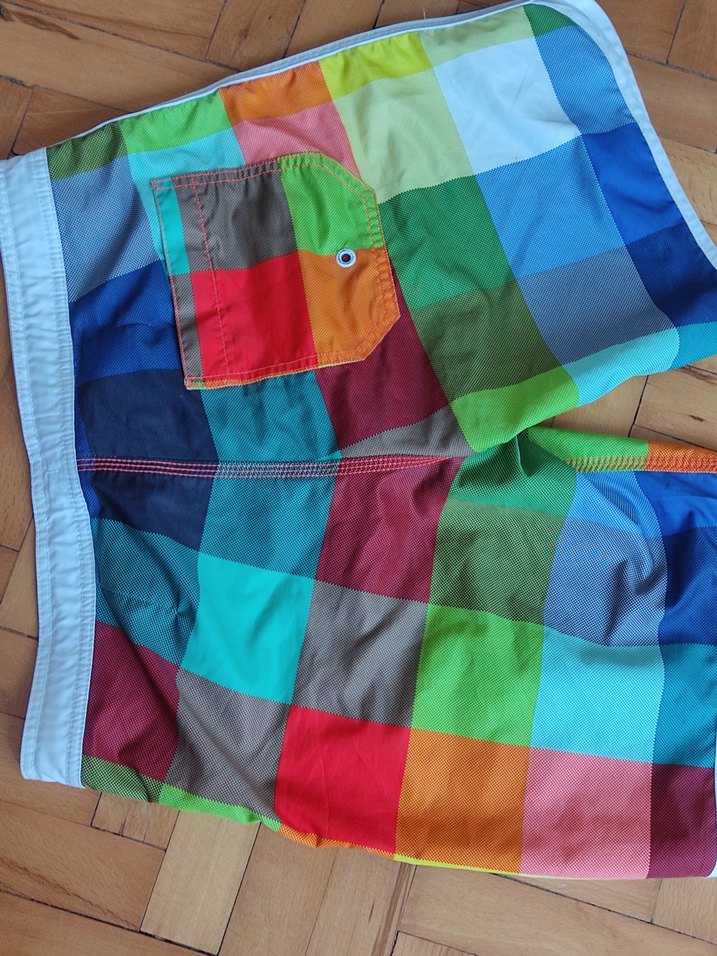 Renkli Erkek Deniz Şortu - Görsel 5