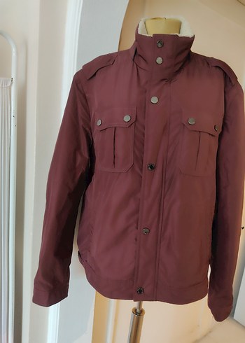 Bordo Düğmeli Erkek Ceket - Görsel 2