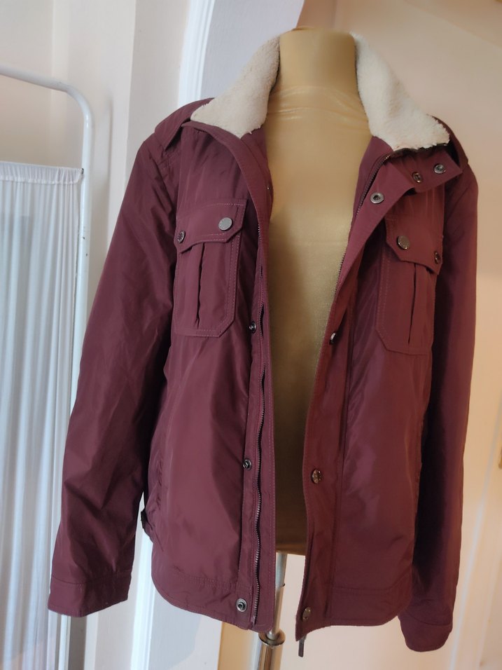 Bordo Düğmeli Erkek Ceket - Görsel 5