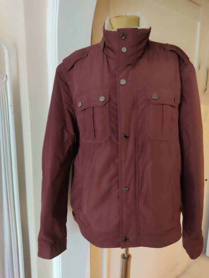 Bordo Düğmeli Erkek Ceket - Görsel 3