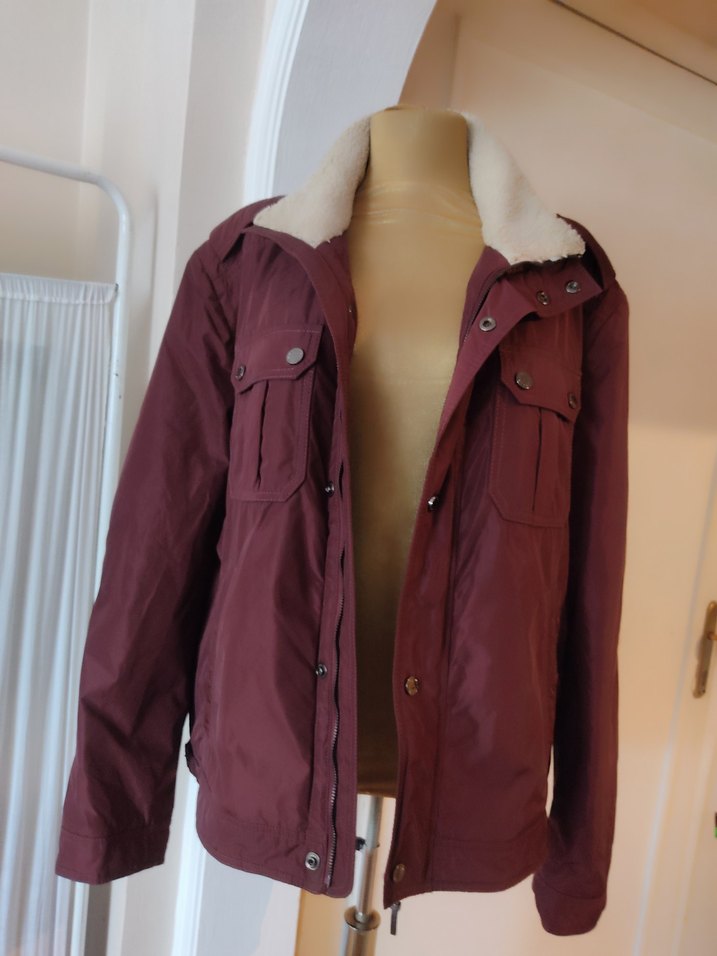 Bordo Düğmeli Erkek Ceket - Görsel 4