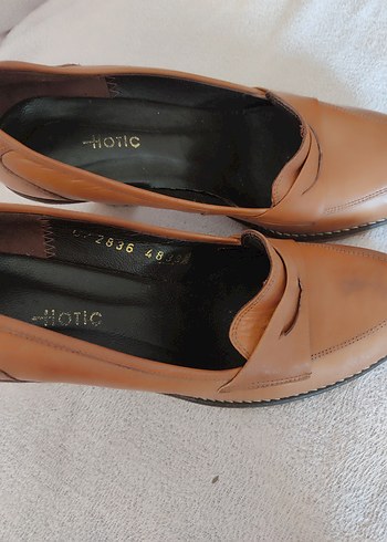 taba rengi Kadın Dolgu Topuk Ofis Ayakkabısı - Görsel 4