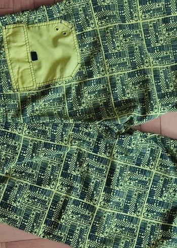 Yeşil Bohem Desenli Erkek Mayo - Görsel 4