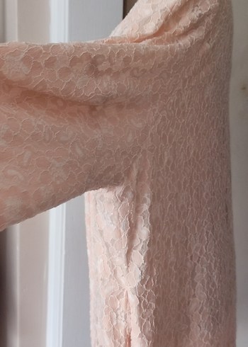 Dantel Detaylı Pembe ceket - Görsel 8