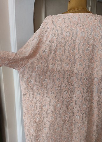 Dantel Detaylı Pembe ceket - Görsel 7