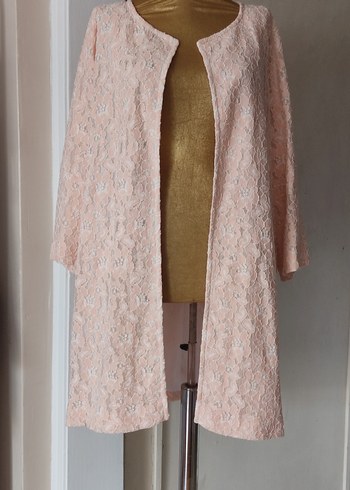 Dantel Detaylı Pembe ceket - Görsel 2