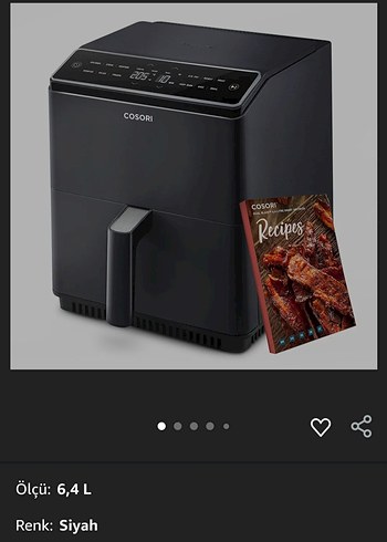 Cosori dual blaze 6.4 lt airfryer