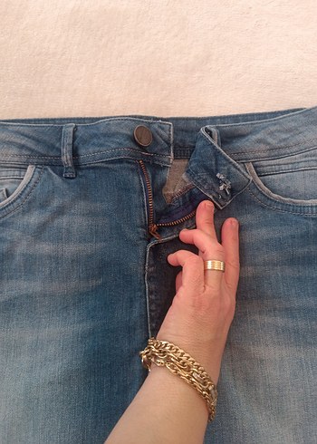 Mavi Rahat Kesim etek - Görsel 2