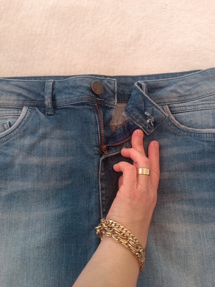 Mavi Rahat Kesim etek - Görsel 2