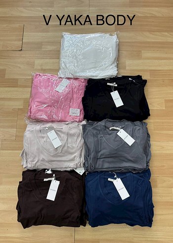 diğer Beden V Yaka Denim Kadın Bluz