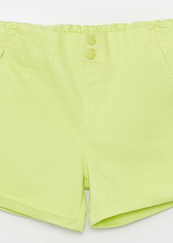 12-13 Yaş Beden Basic Gabardin Kız Çocuk Şort