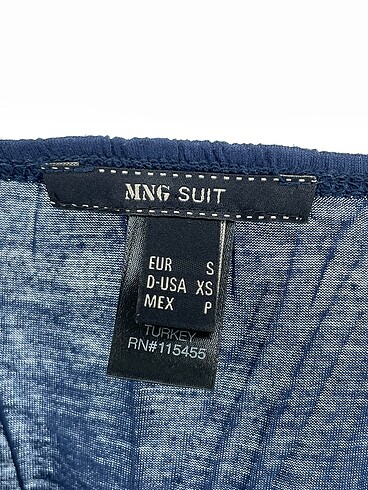 s Beden lacivert Renk Mango Bluz %70 İndirimli.