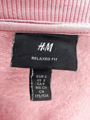 s Beden pembe Renk H&M Sweatshirt %70 İndirimli.